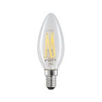 Arcchio LED-Leuchtmittel, Filament, Kerze, E14, 4W, klar