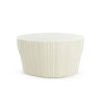 Corteza side table, cream, height 36 cm - Kartell
