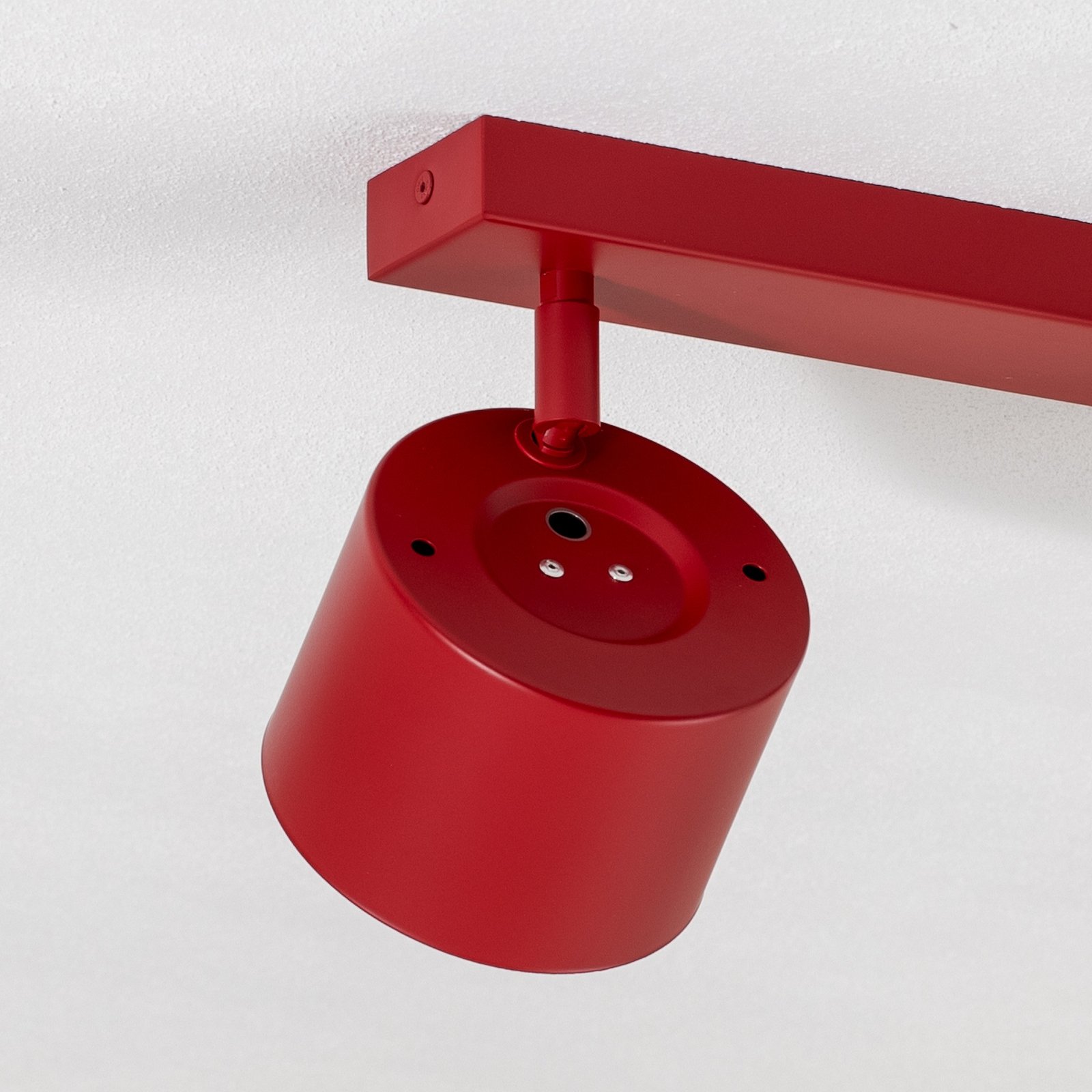 Spot pour plafond Chloe réglable à 2 lampes, rouge