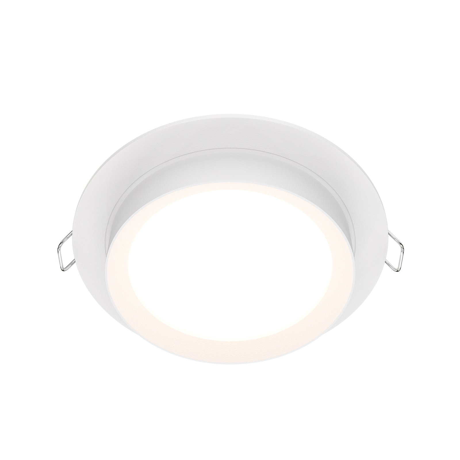 Maytoni Hoop recessed light, round, white