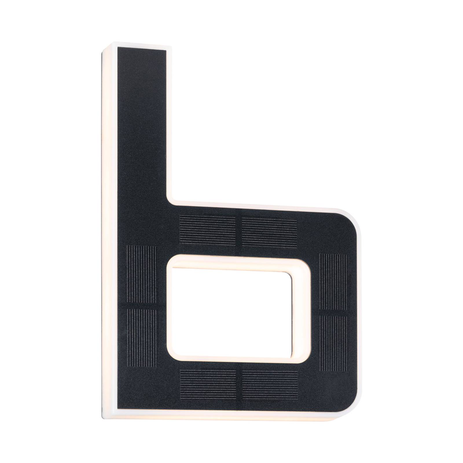 Paulmann LED solar letter b, plastic, 0.2 W, W: 16 cm, H: 23 cm
