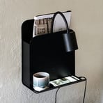 Applique Roomi avec tablette et USB, noire