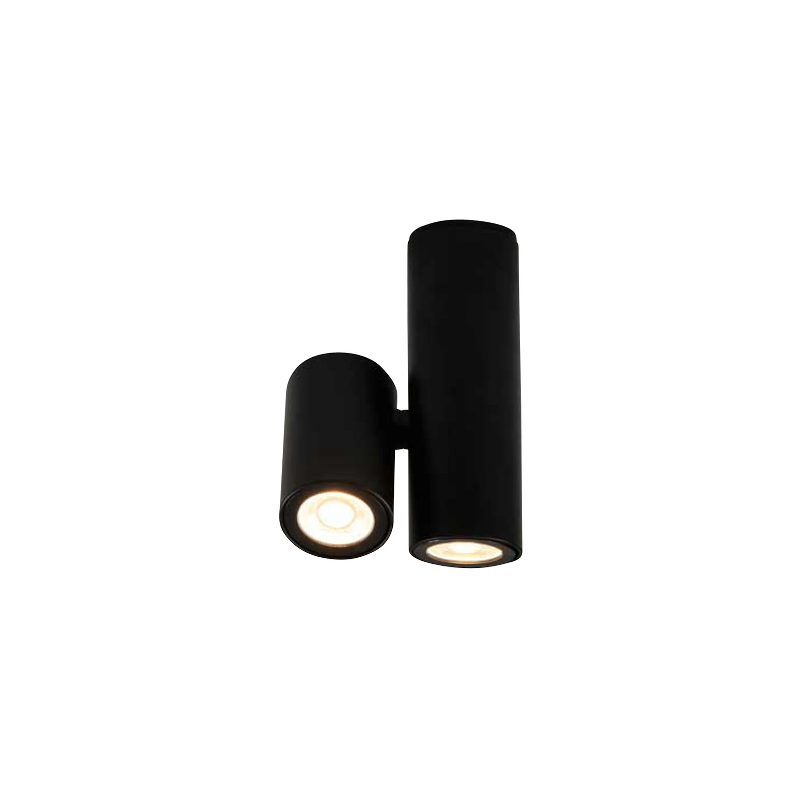 Milan Kronn spot da soffitto 2 luci nero