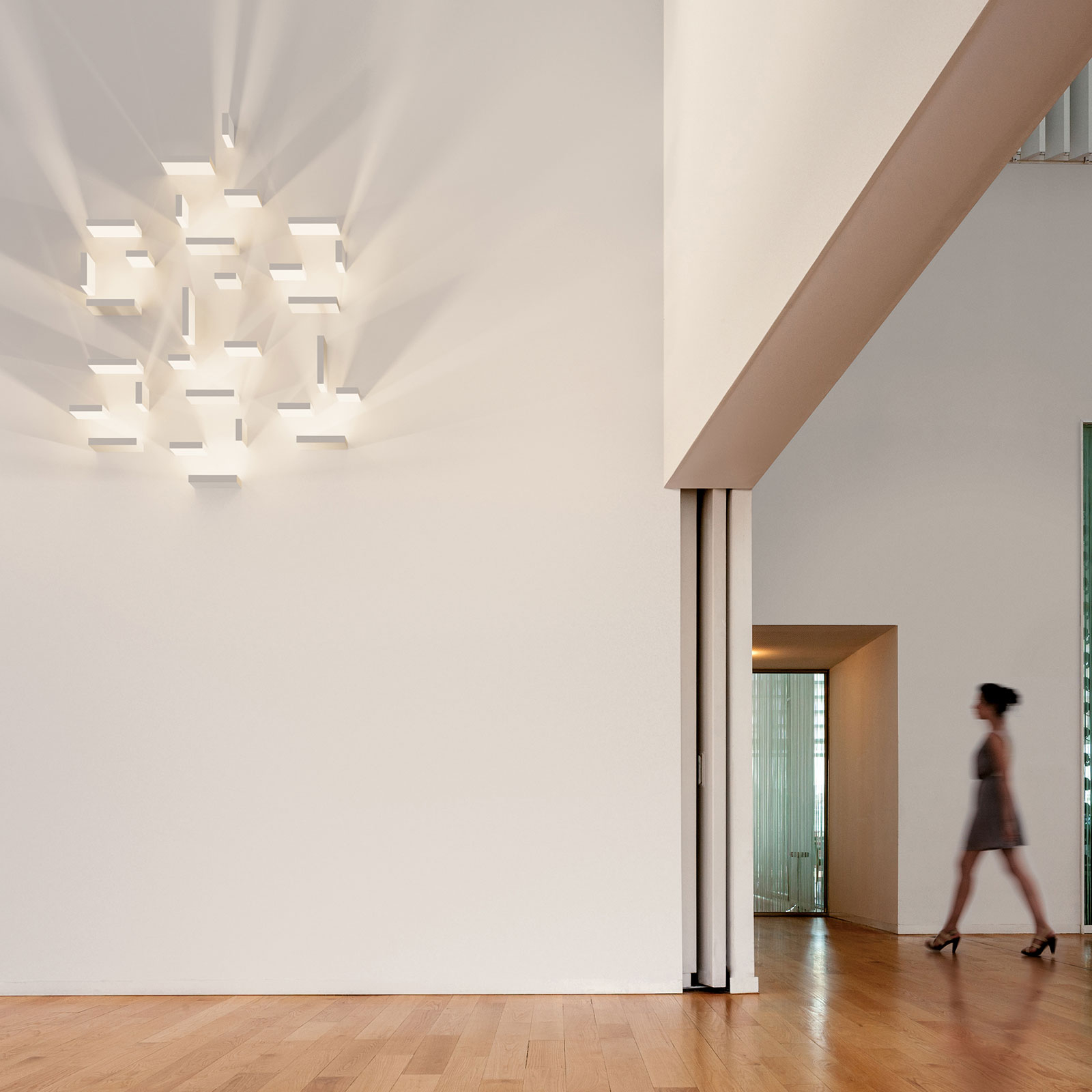 Circulaire Klassiek Afdeling Vibia Set LED wandlamp groot, 6-delig nerts mat | Lampen24.be