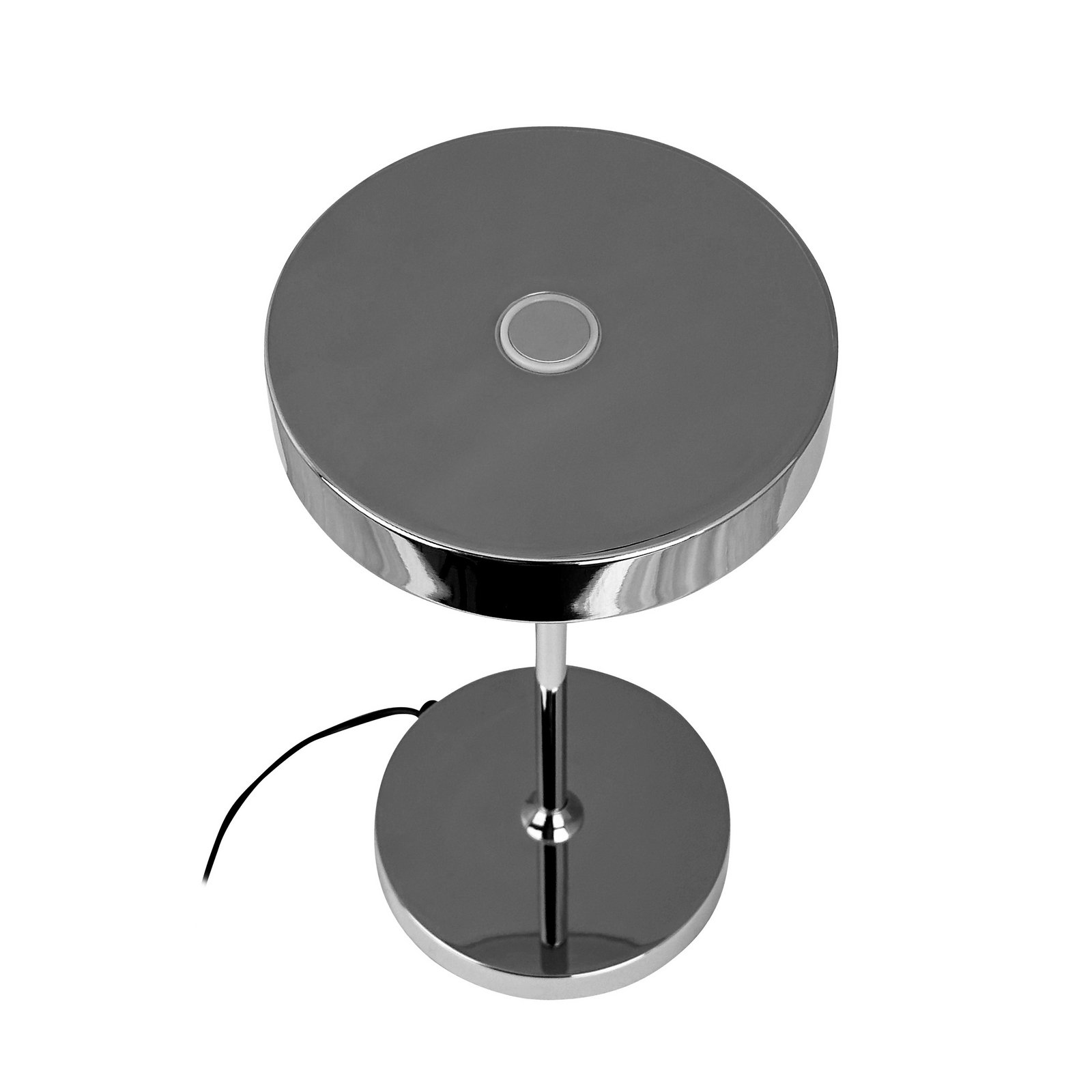 Dyberg Larsen LED tafellamp Starlight, chroom, hoogte 26 cm