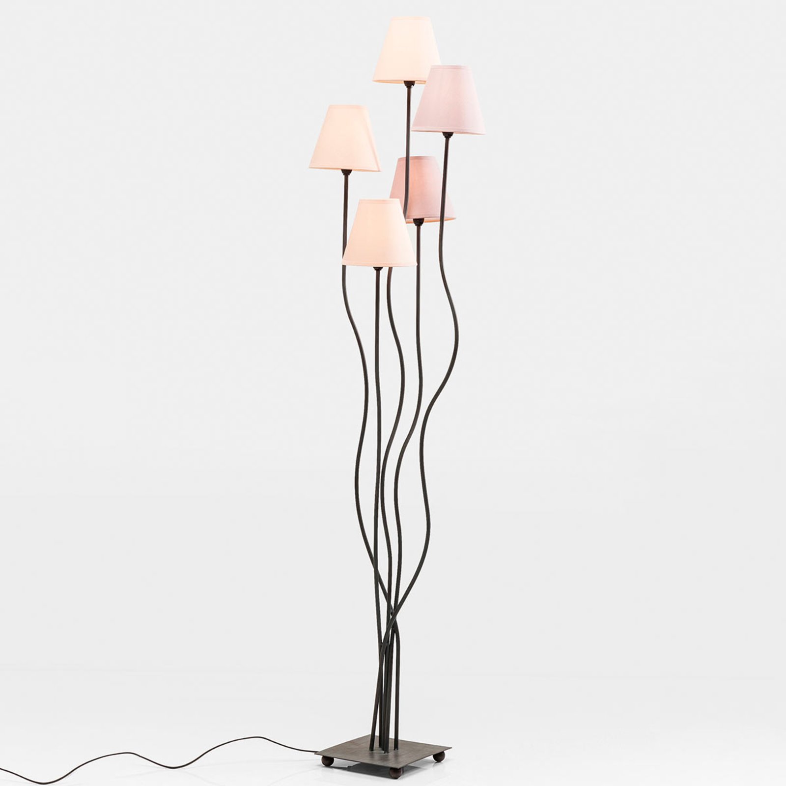 KAREN Flexible Berry Cinque - Vloerlamp, 5-lamps.