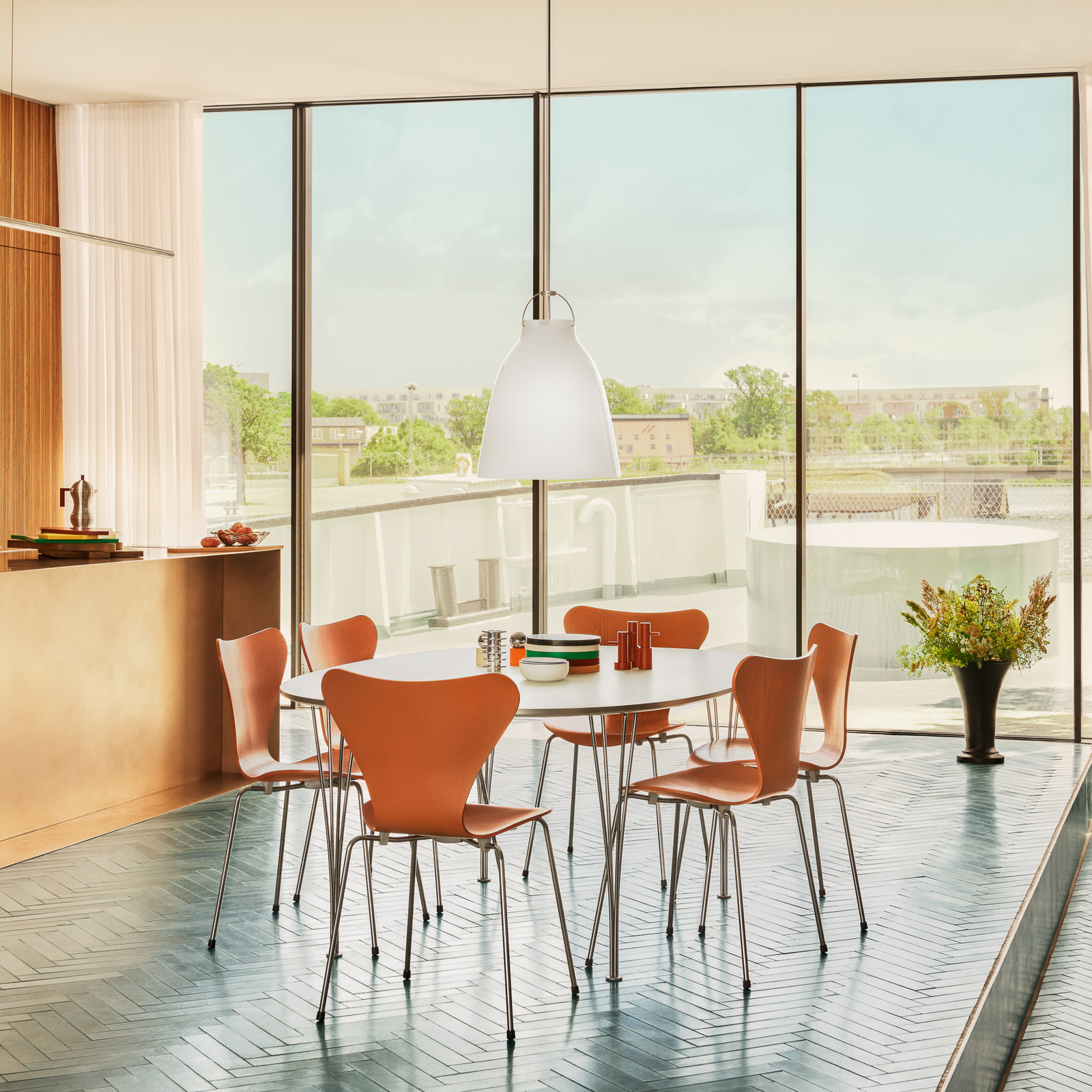 Caravaggio™ P3 Taklampa Opal - Fritz Hansen