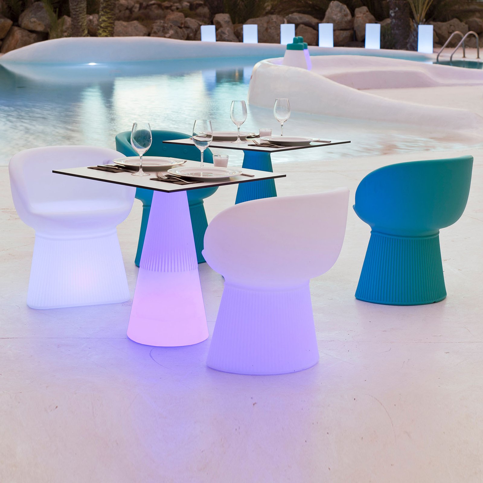 Newgarden Mallorca LED-Sessel Solar + Akku