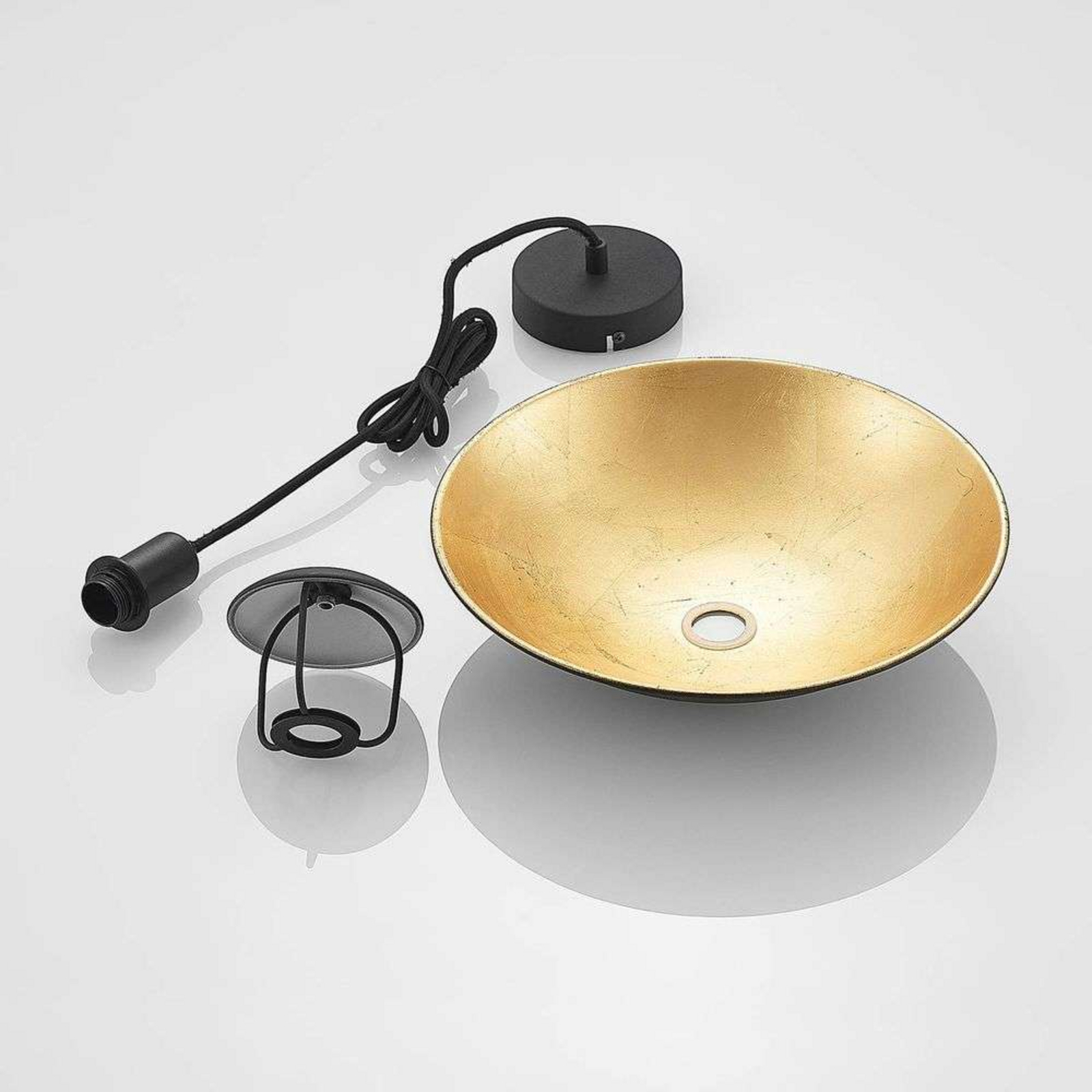 Narisara Lustră Pendul Ø30 Black/Gold - Lindby