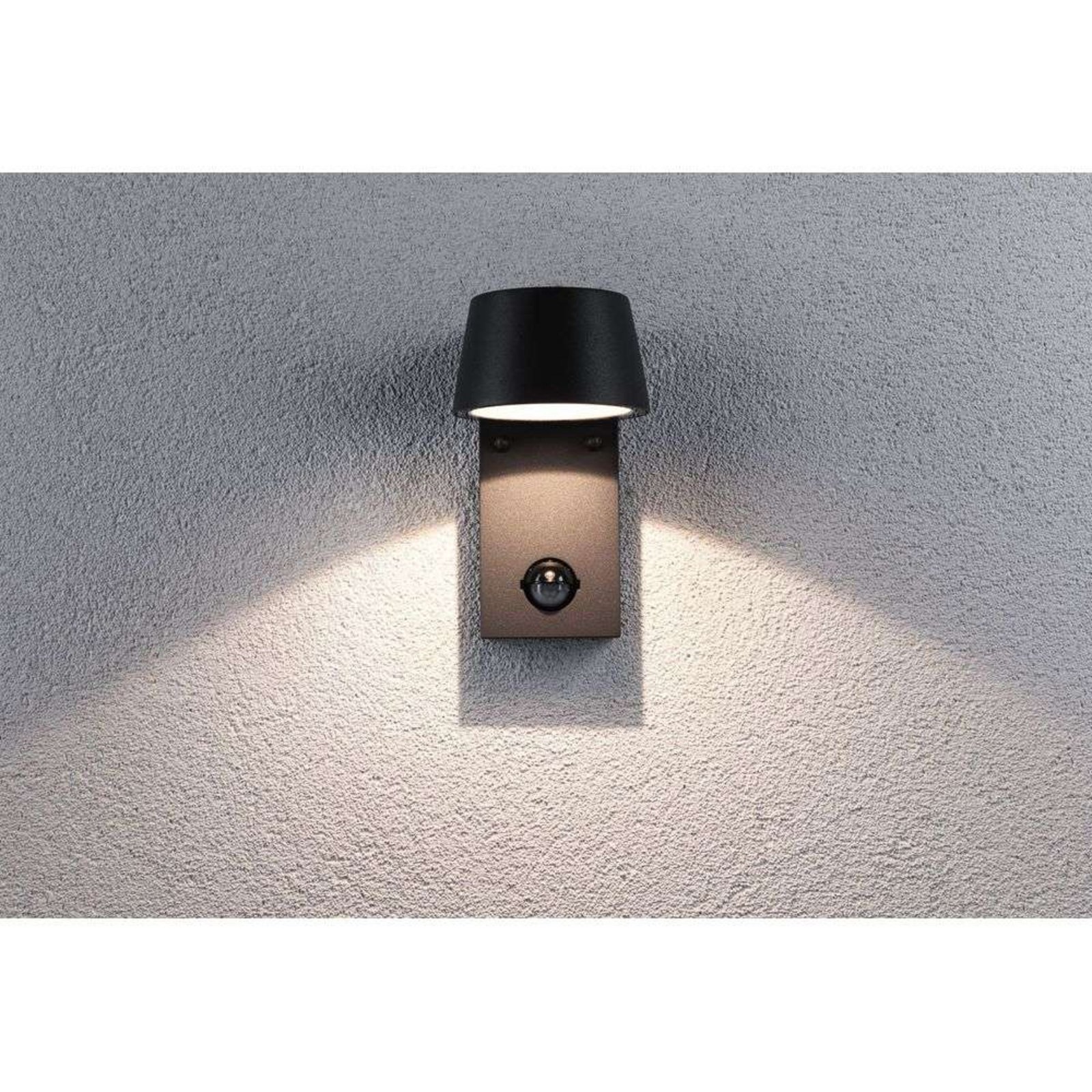 Capea Utomhus Vägglampa m/Sensor Alu/Antracit - Paulmann