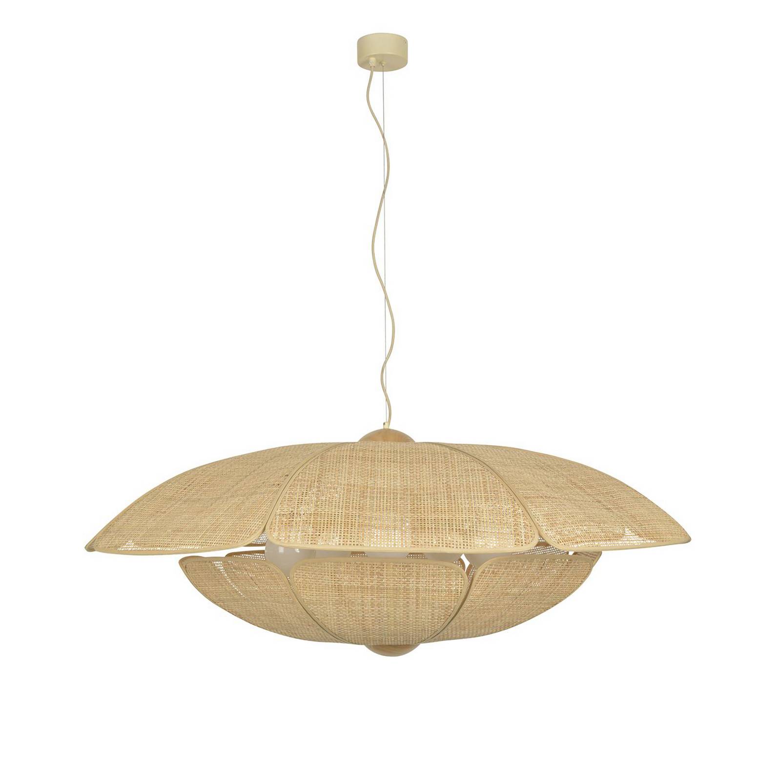 MARKET SET Hängelampe Coquillage, 110 cm, naturfarben Rattan günstig online kaufen