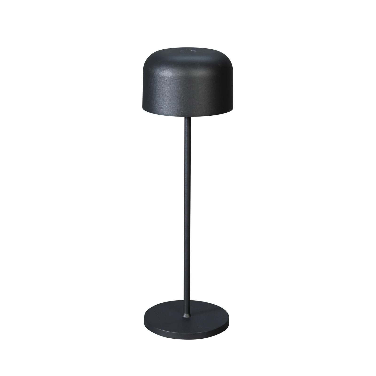 LED namizna svetilka Lille na akumulator, višina 36 cm, črna, IP54, USB
