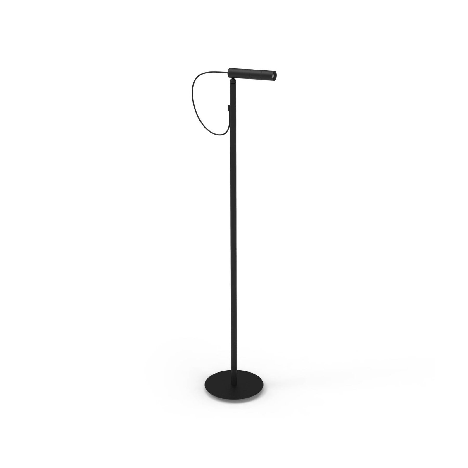 Nemo LED podna lampa Tip, crna, 2700 K, prigušiva