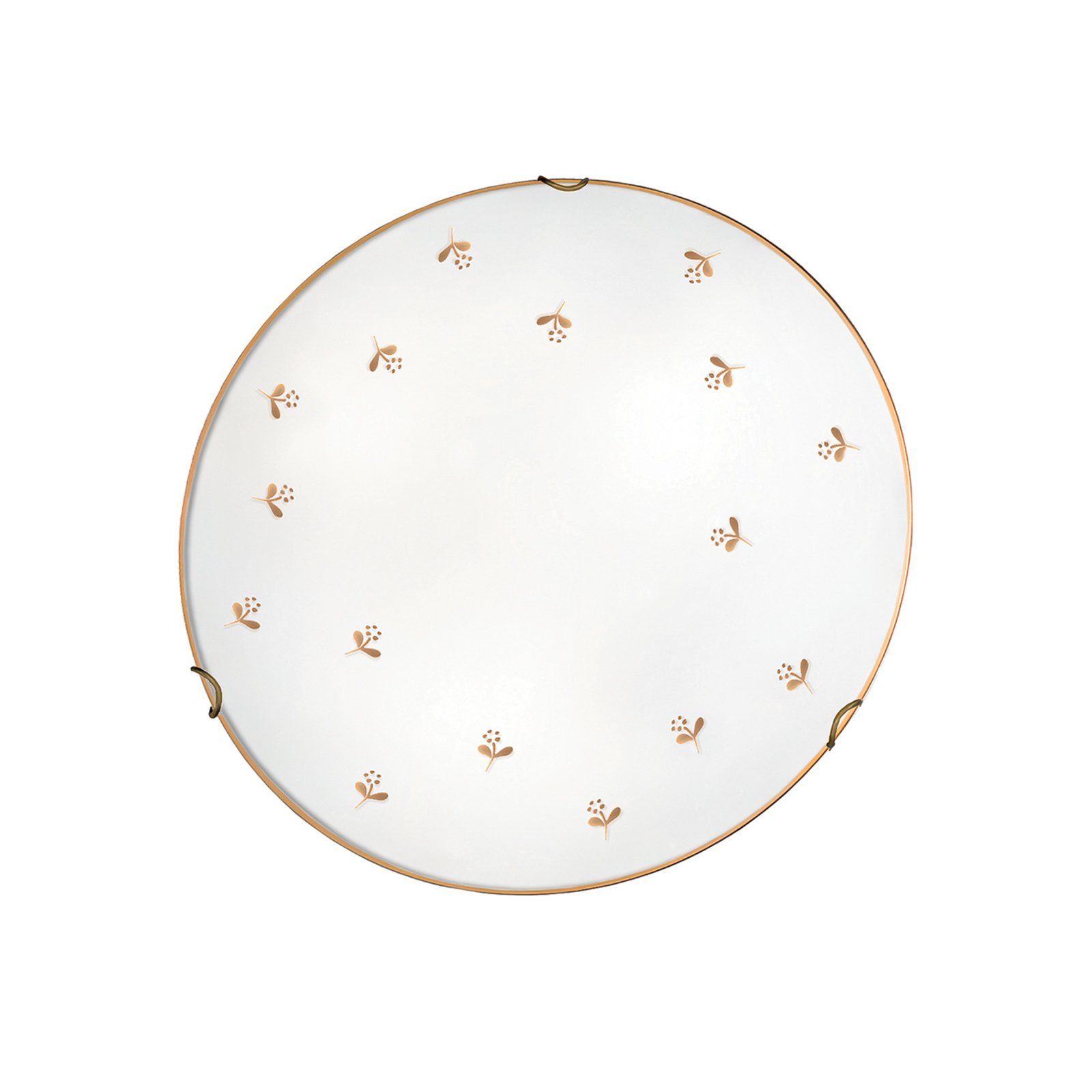 Kolarz aplică de perete Nonna, Ø 40 cm, floare aurie, sticlă