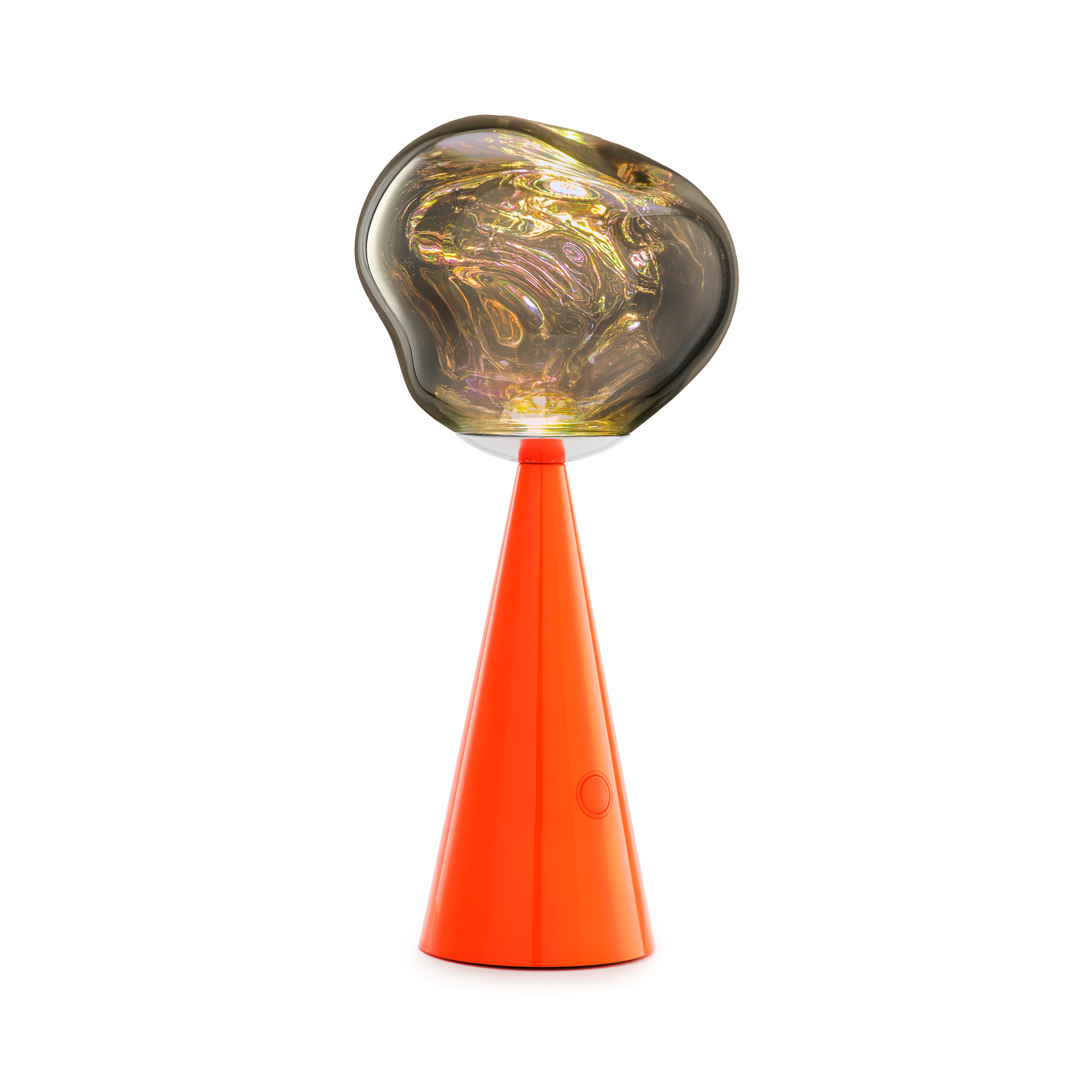 Tom Dixon LED baterijska namizna svetilka Melt fluoro/rdeča višina 29 cm IP44