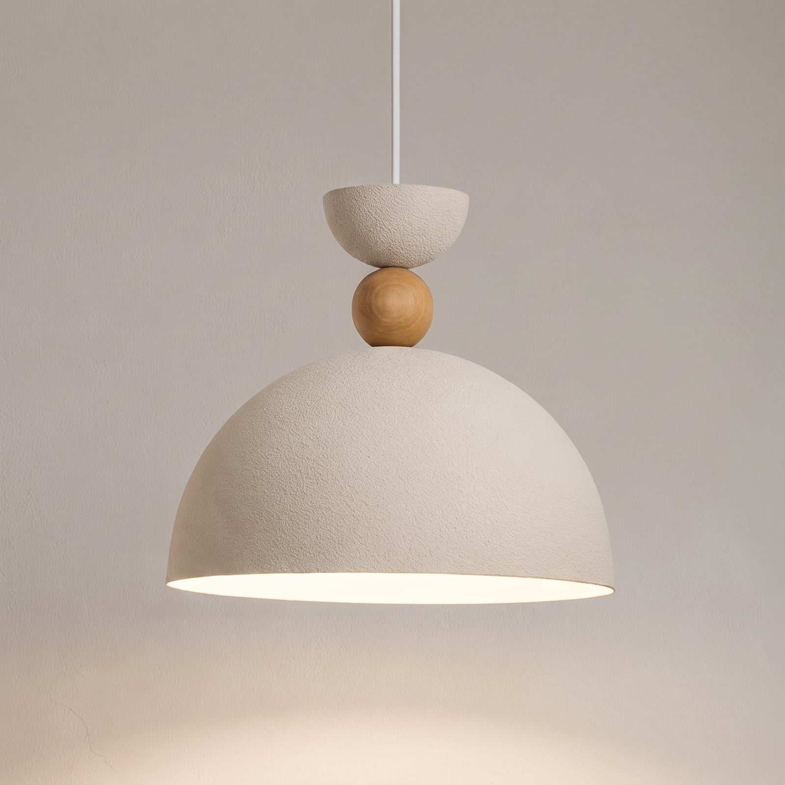 Rippvalgusti Kure, beež, Ø 30 cm, metall, E27