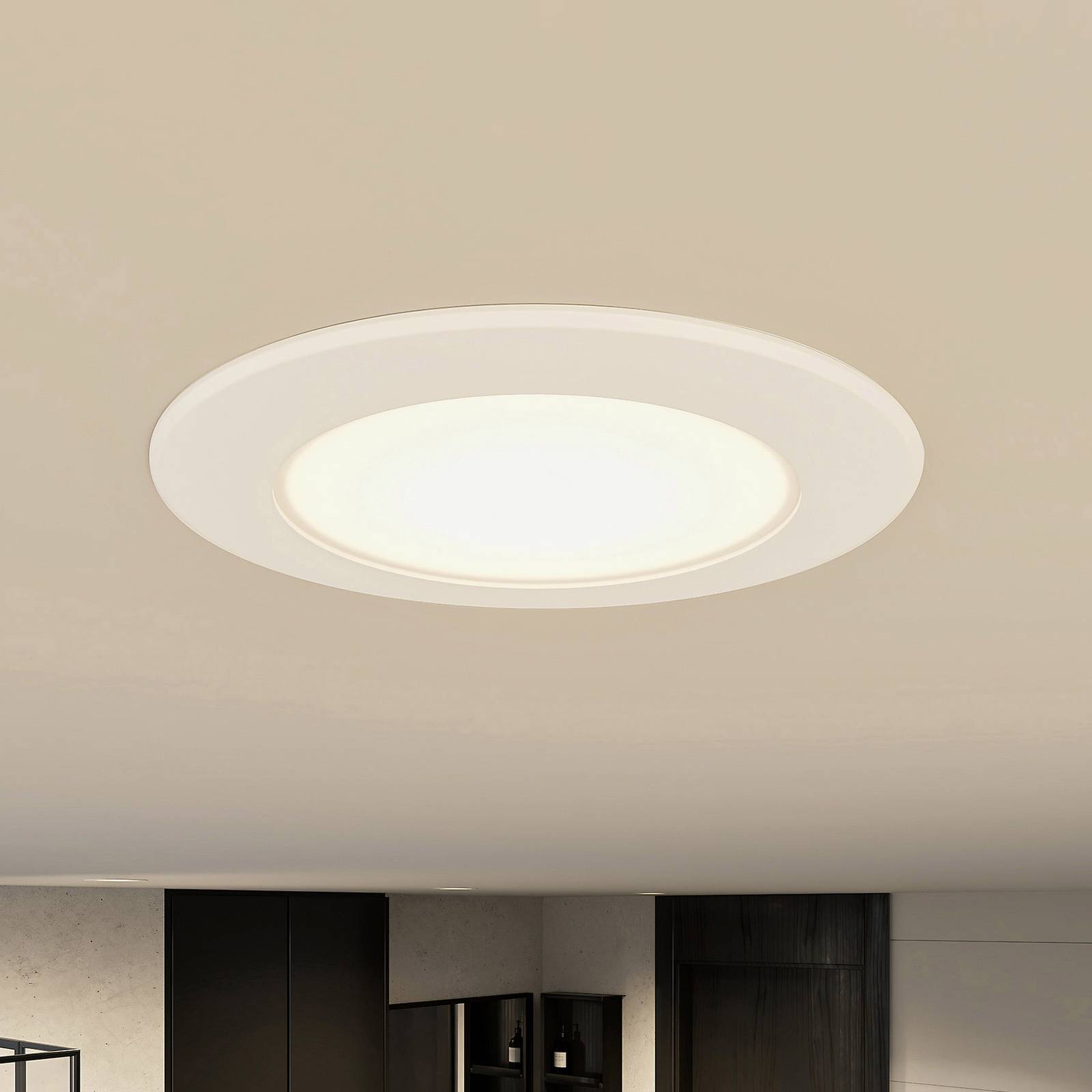 Prios Rida LED indbygningslampe CCT 11,5cm 9 W, 10