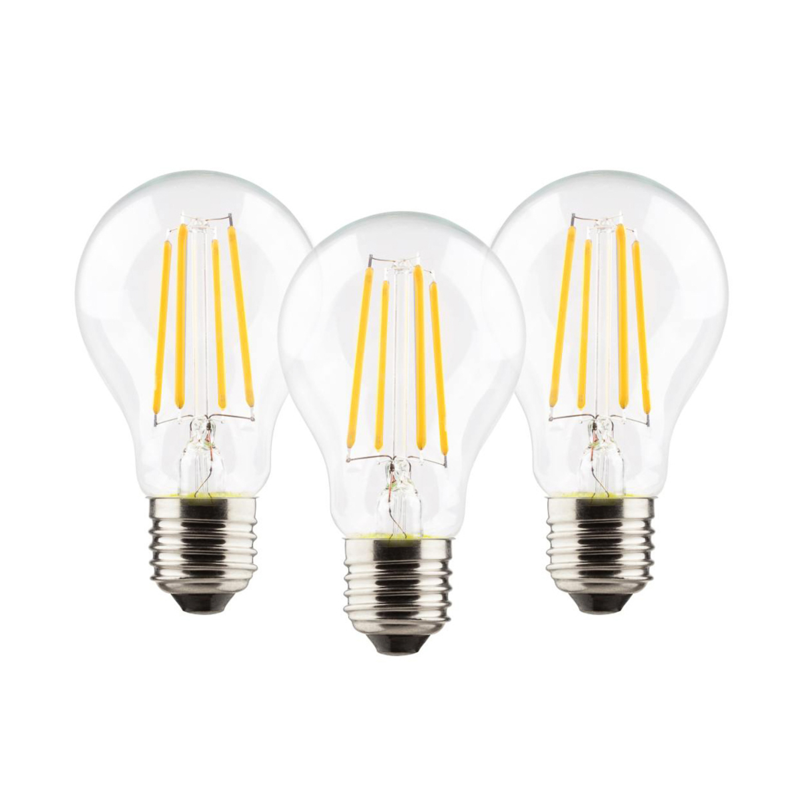 Müller Licht LED-Lampe E27 7W 827 Filament 3er
