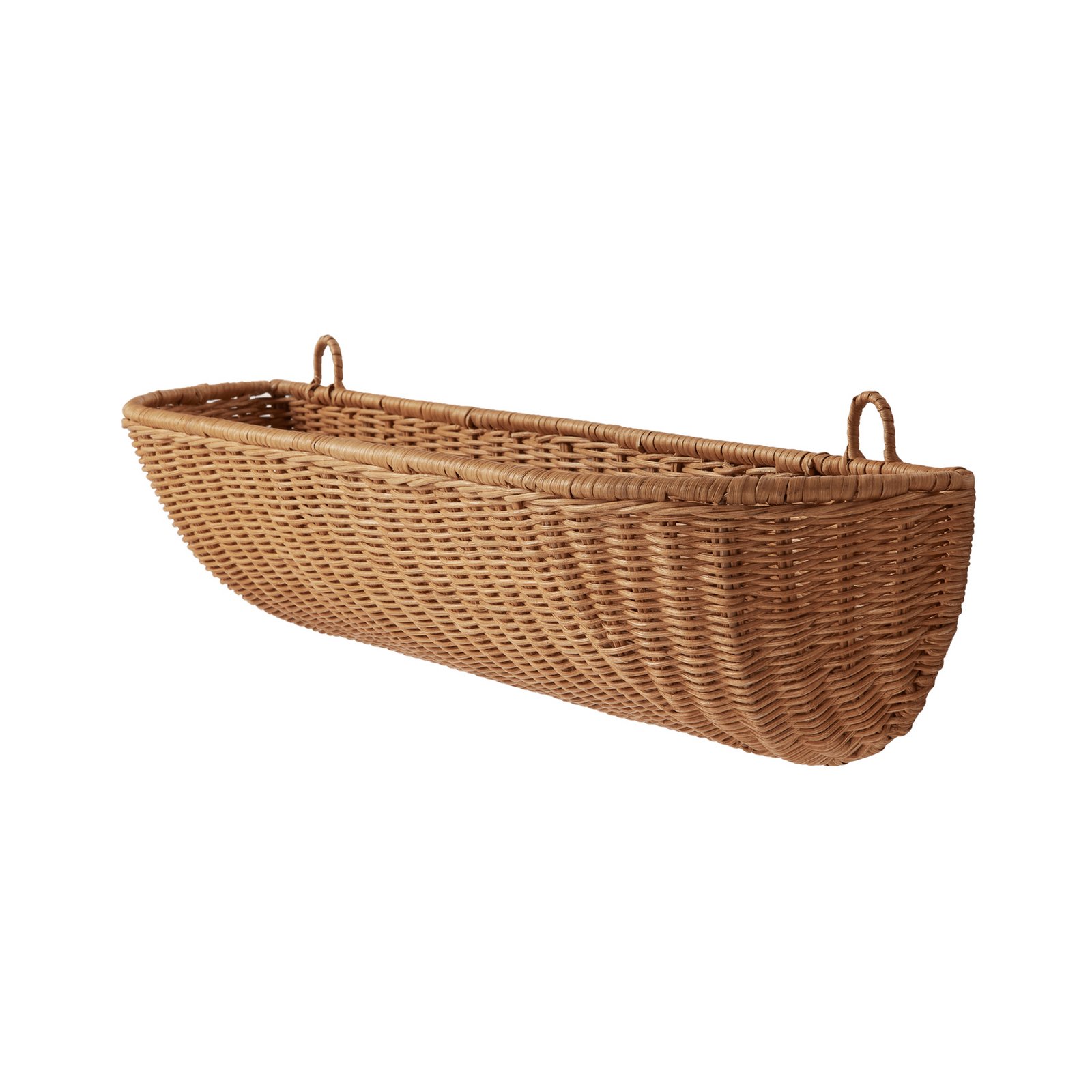 Braided Wandkorb, 75 cm x 25 cm, Rattan - ferm LIVING