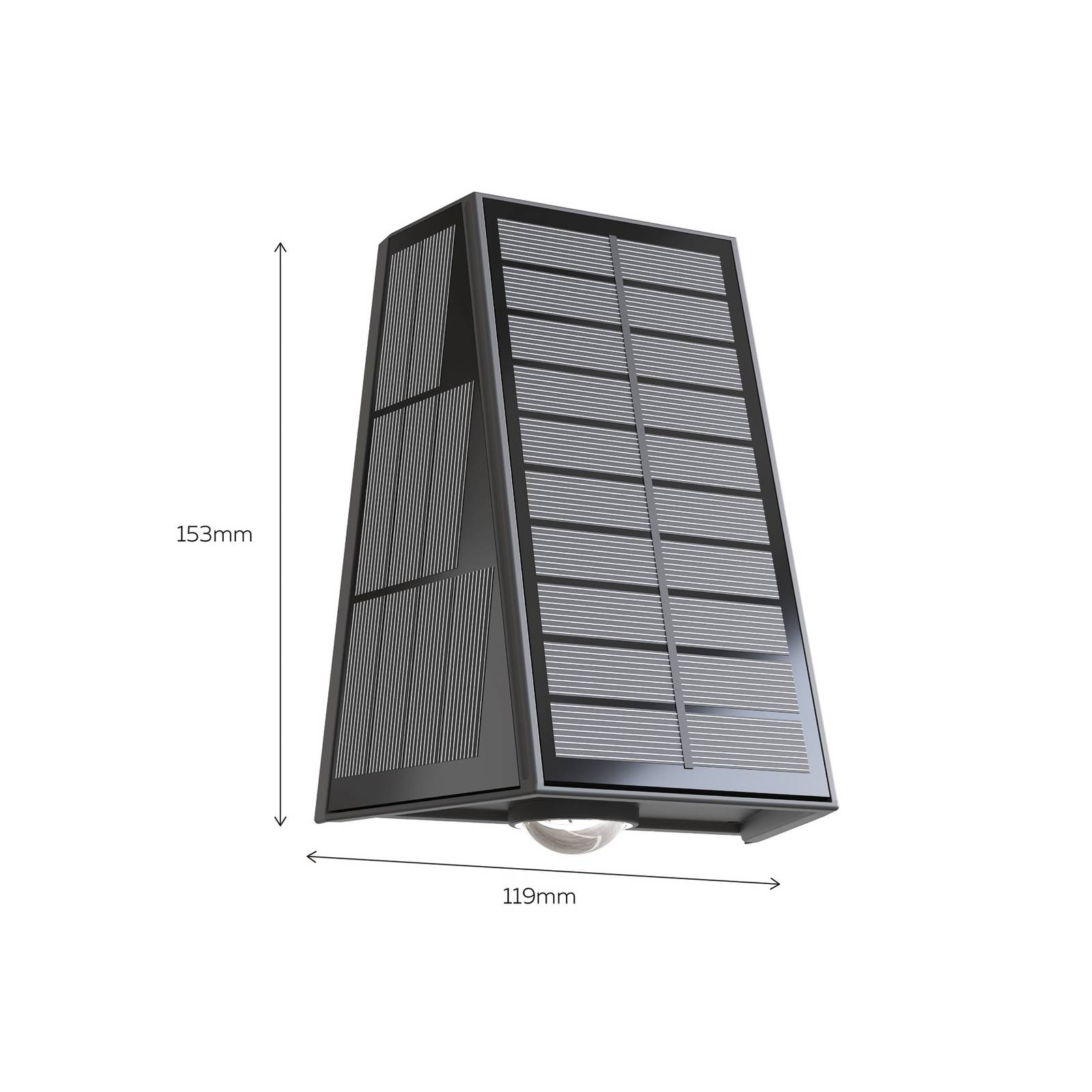 Calex Solar - kinkiet zewnętrzny LED Matera, up/down, czarny
