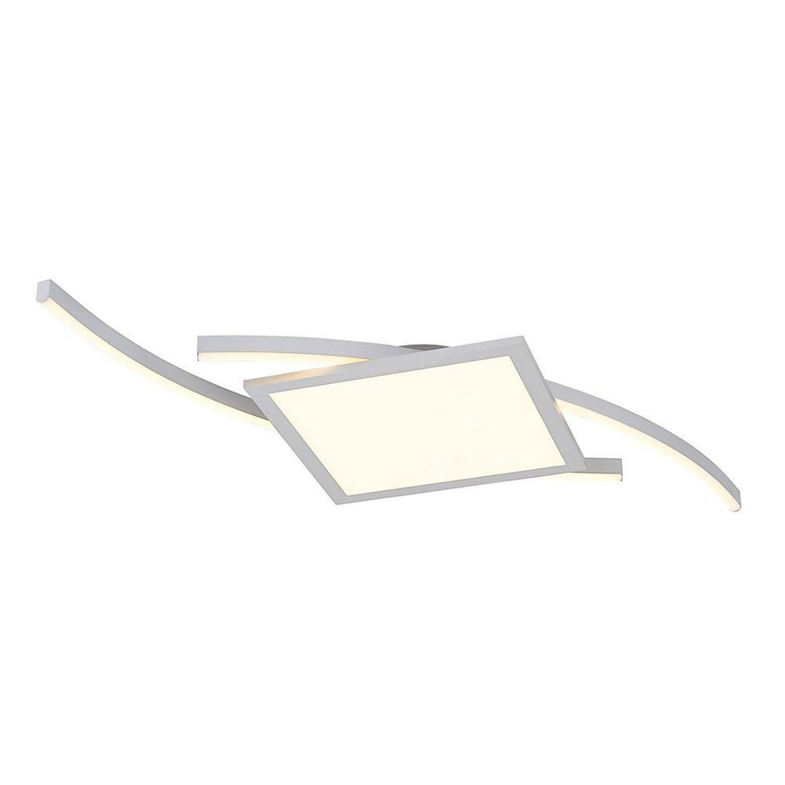 Tiaro LED Square Plafond 42,5 Silver - Lucande