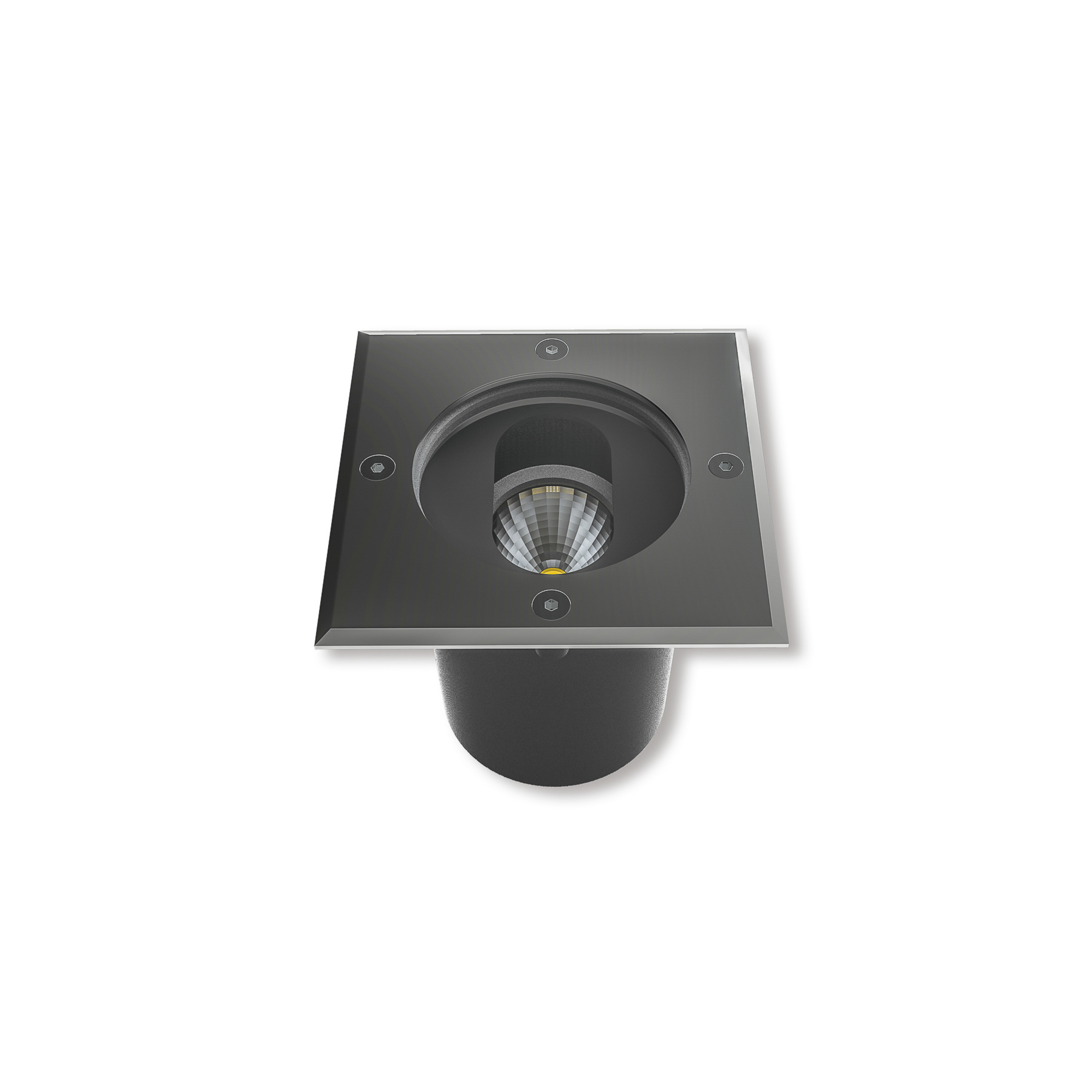 Doris LED Square Spot à Enterrer Extérieur Steel - Lucande