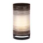 Julie table lamp wrapped in threads, white