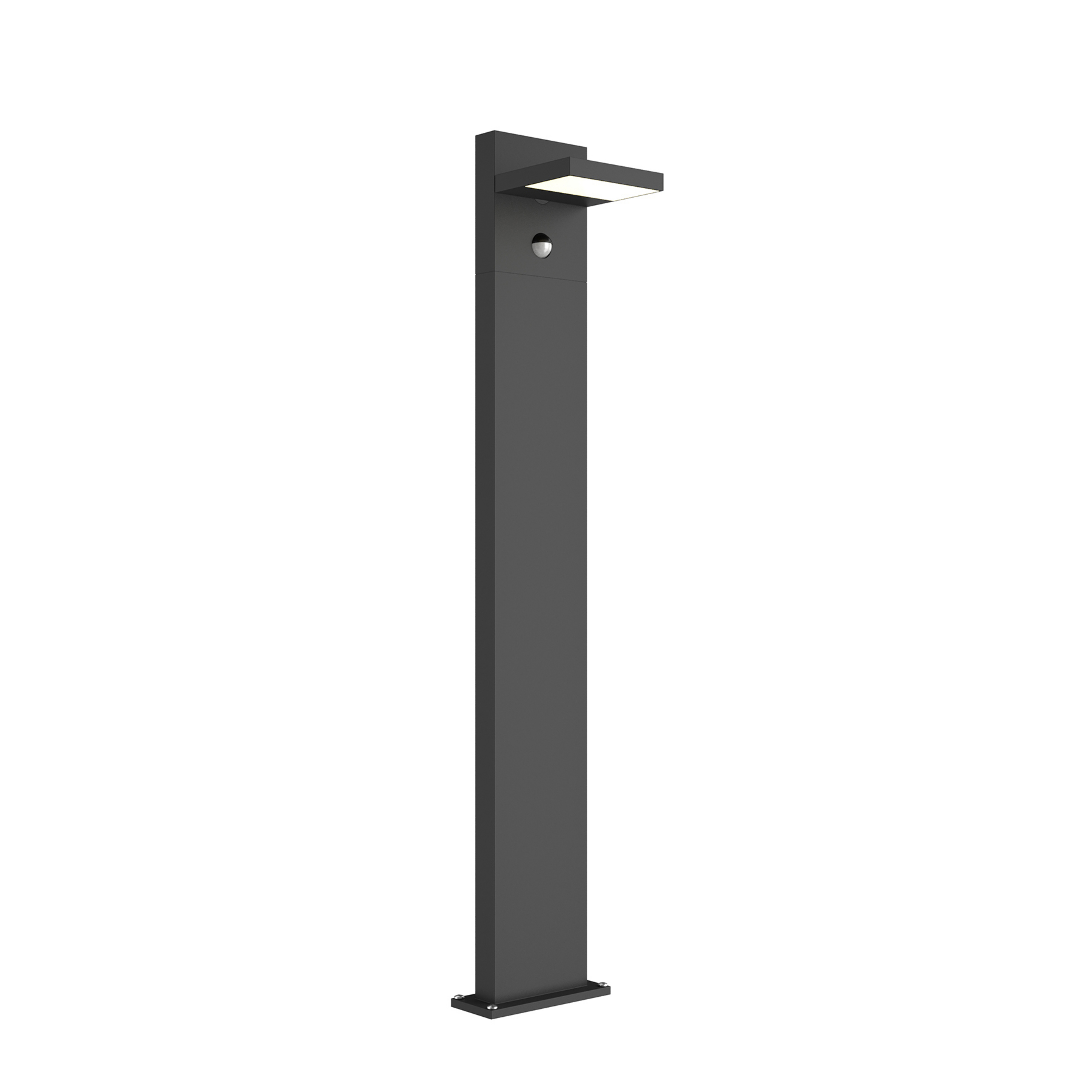 Lampe de jardin LED Silvan H100 avec capteur, couleur graphite - Lucande