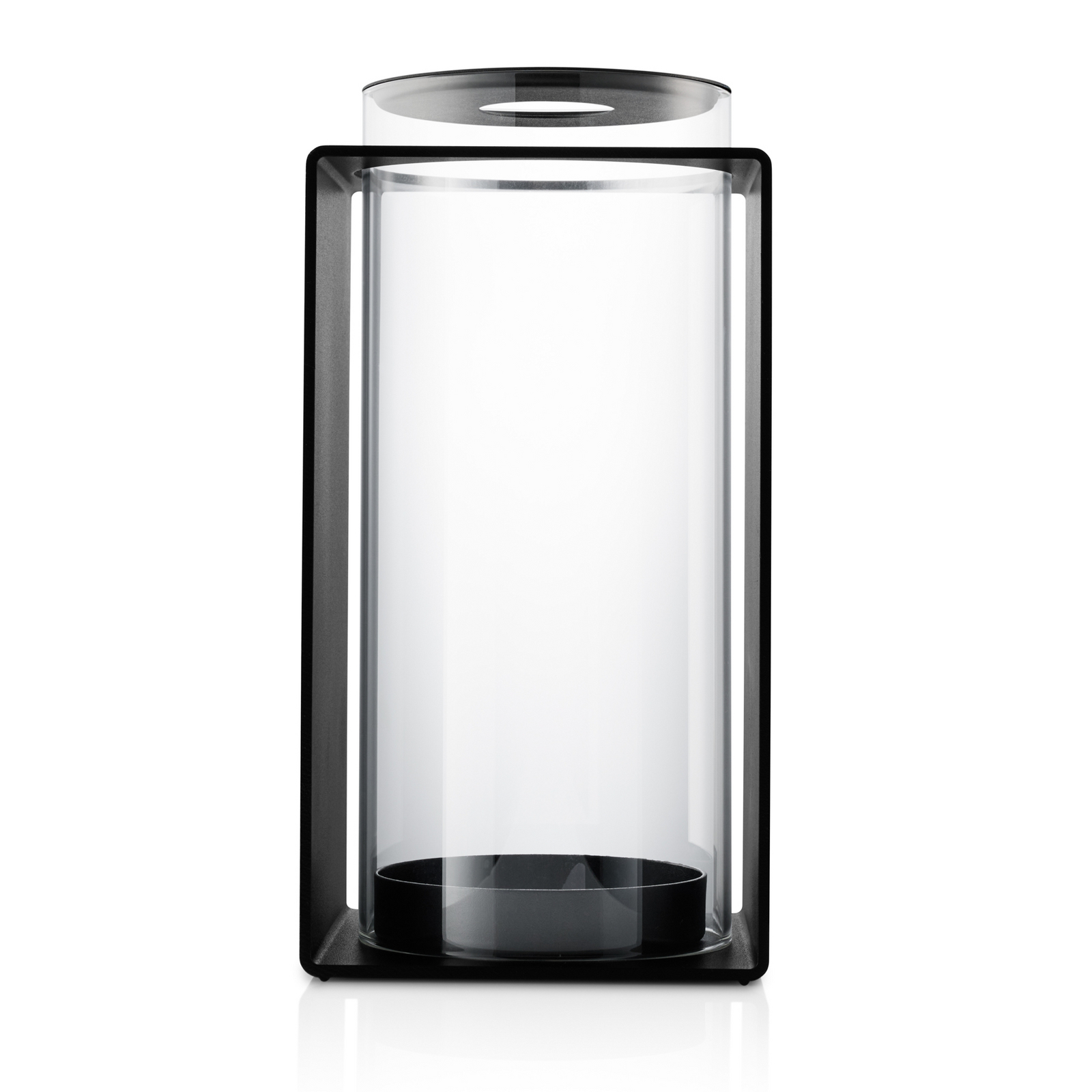 GLOW-kynttilälyhty, korkeus 24 cm, musta, metalli/lasi – Eva Solo