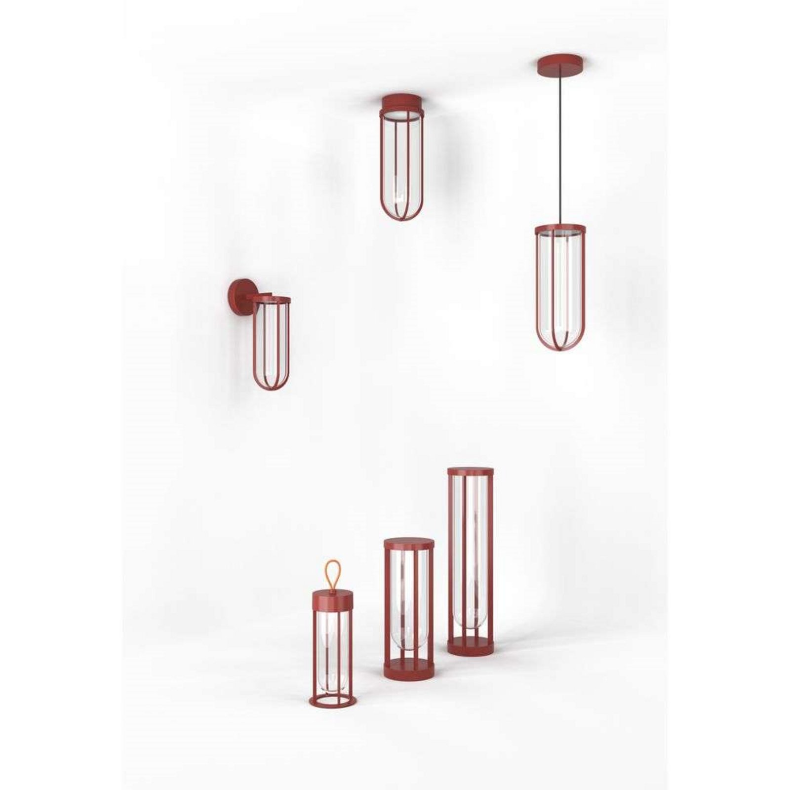 In Vitro Outdoor Wall Lamp Terracotte - Flos