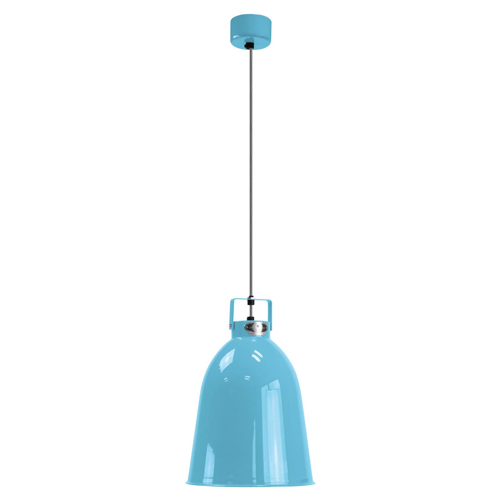 Jieldé Clément C240 hanging lamp glossy blue Ø24cm