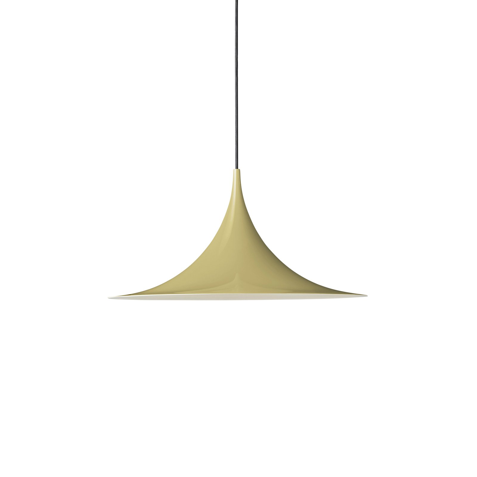 Gubi Semi hanglamp, Ø 47 cm, venkelzaad crème glanzend