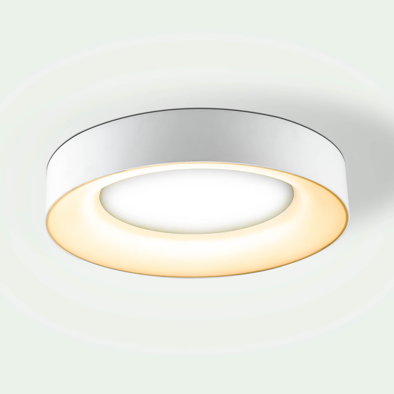 Sauro LED stropné svietidlo, Ø 40 cm, biela