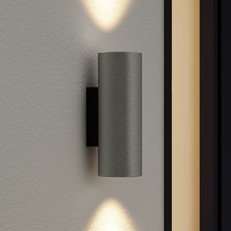 Arcchio Leiylen LED outdoor wall light, cylinder