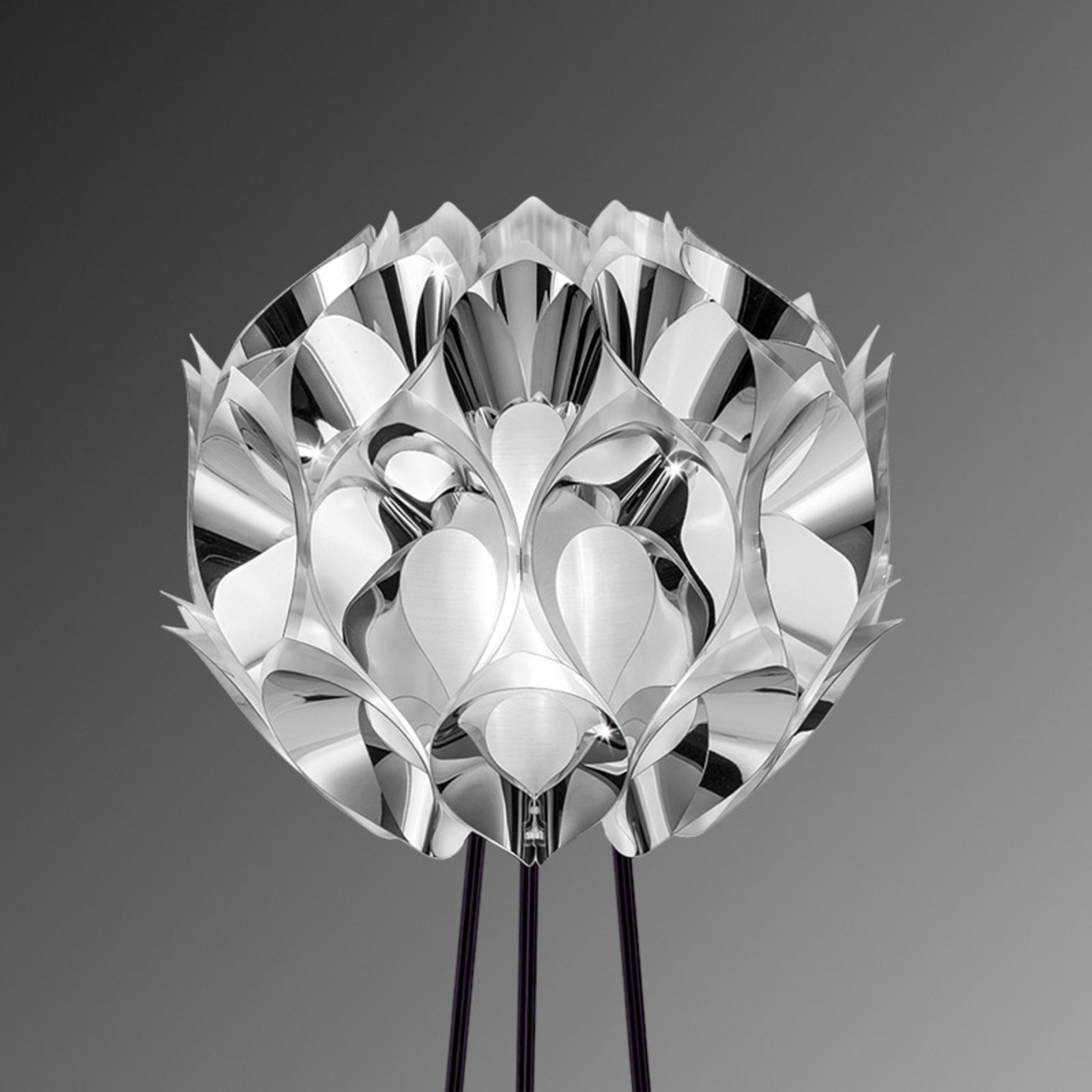 Slamp Flora - designergolvlampa, silver