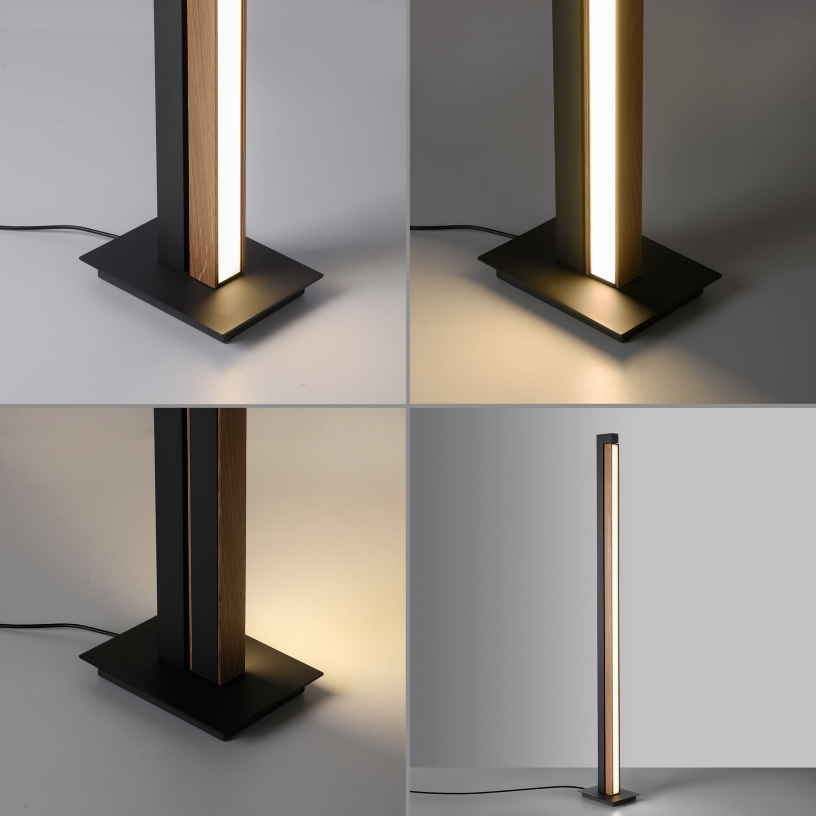 Lampe sur pied LED Lines Floor, chêne/graphite, CCT, 140 cm - PURE Lampe sur pied LED Lines Floor, chêne/graphite, CCT, 140 cm - PURE