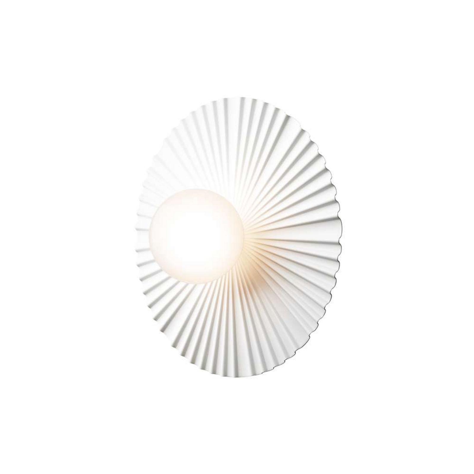 Applique murale Nuura Liila Muuse, Ø 42 cm, IP44, blanc/opale