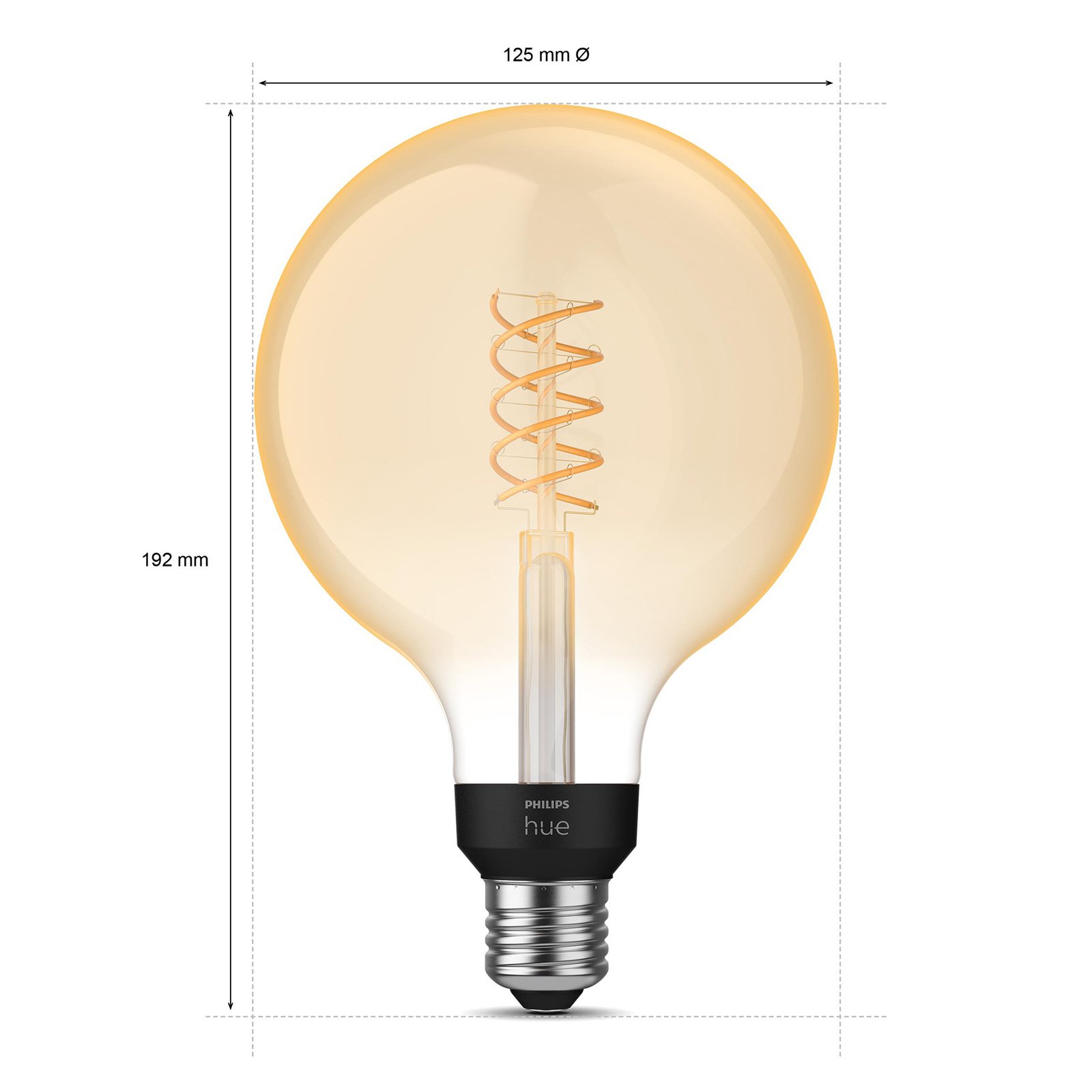 Philips Hue White 7W Bluetooth Filament Ø125 E27 - Philips Hue