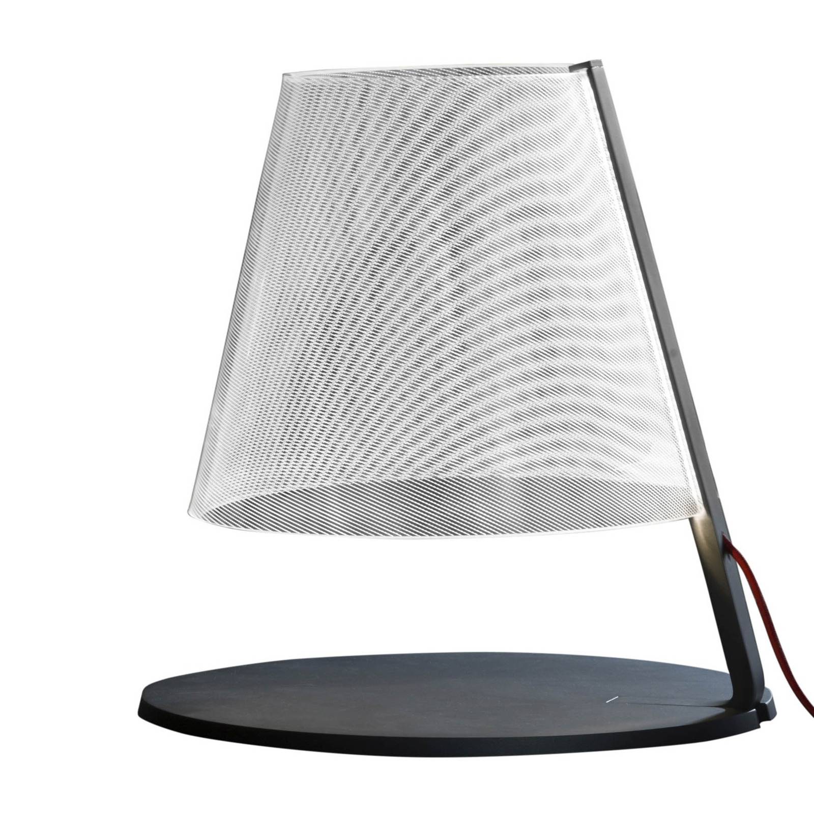 LED-bordslampa Amarcord dimbar, antracit, prickig