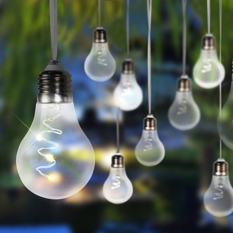 Solarny łańcuch świetlny LED 33708-10 srebrny