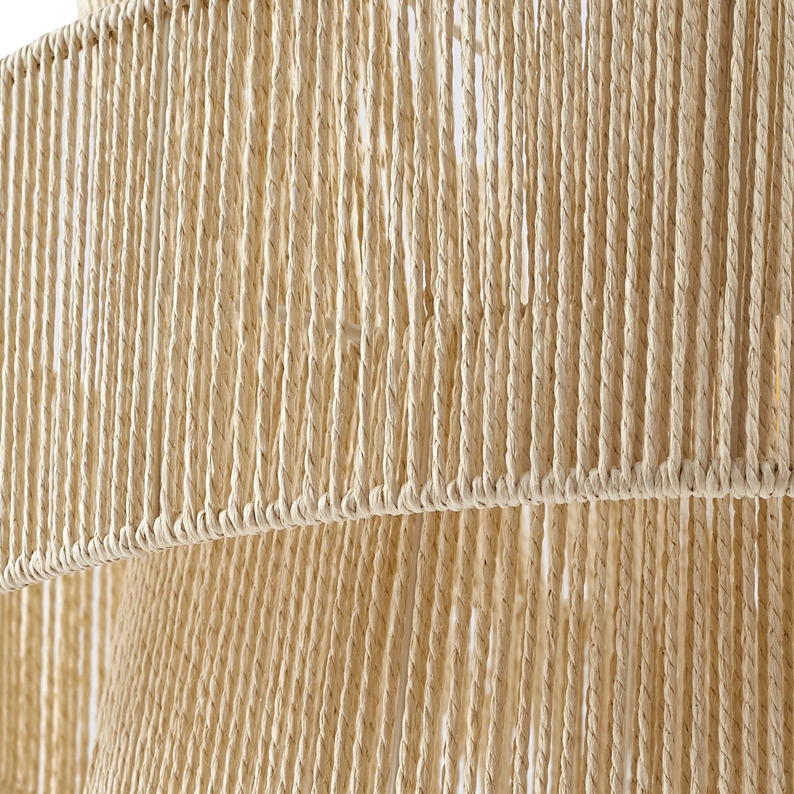 Lindby hanglamp Anuva, naturel, papier, Ø 45 cm