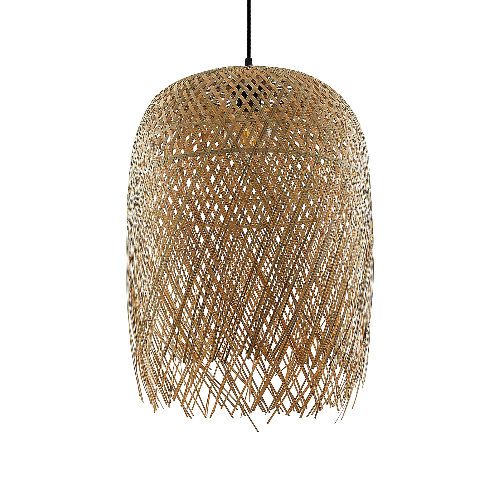 Lindby Solivia lámpara colgante de bambú