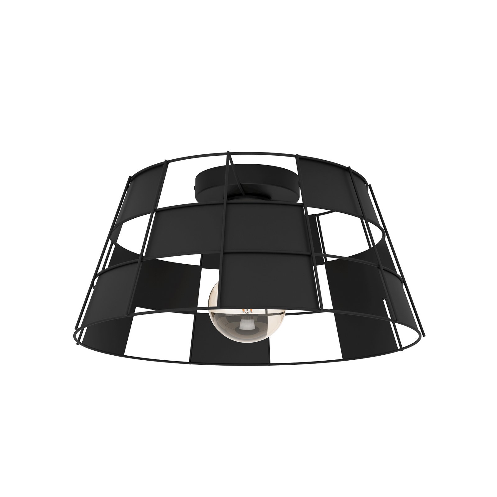 Candeeiro de teto EGLO Pontefract em aço, preto