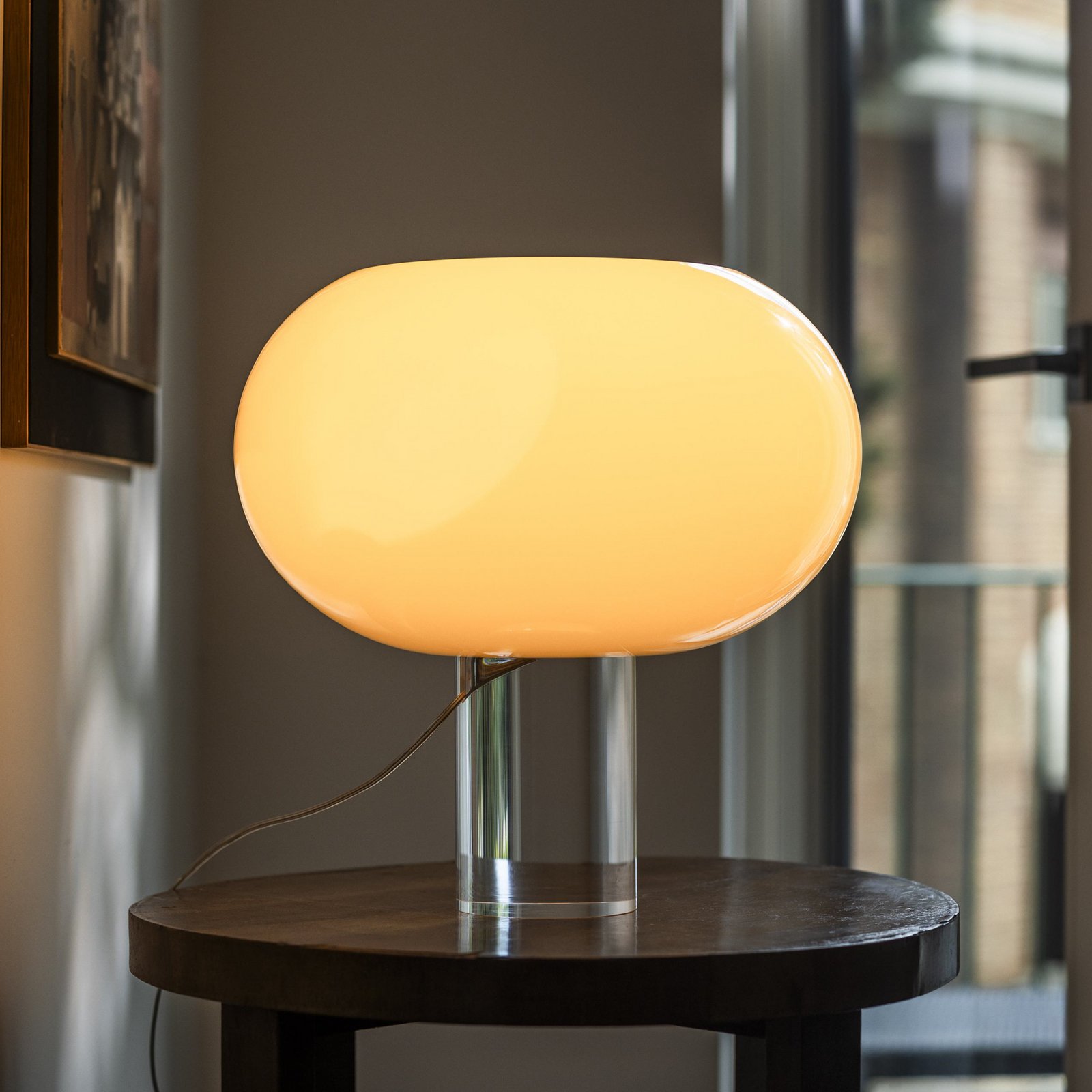 Foscarini lámpara de mesa Buds 2, cipria, vidrio, plástico, E27