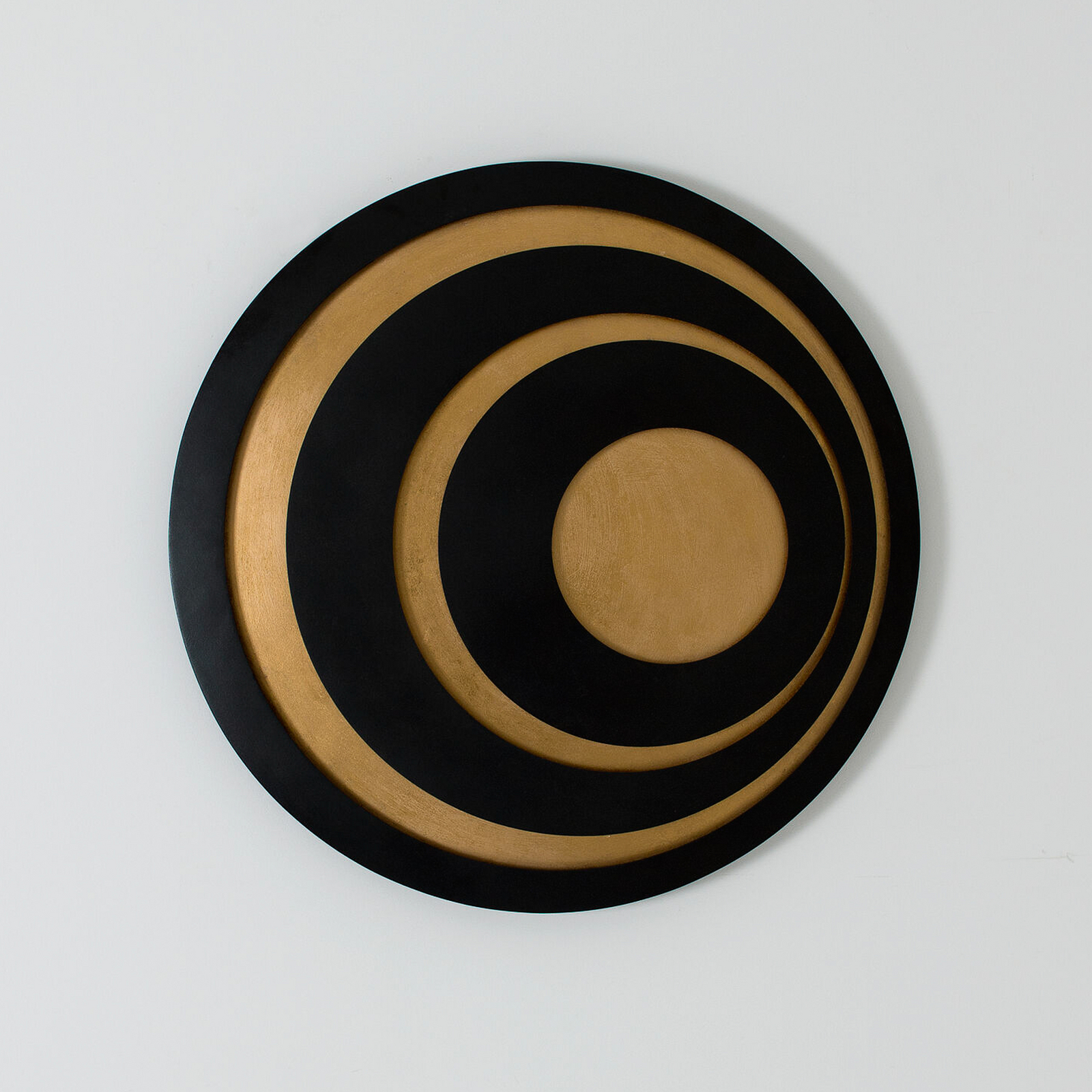 Applique a LED GRAVION, nero/oro, Ø 80 cm, metallo, dimmerabile