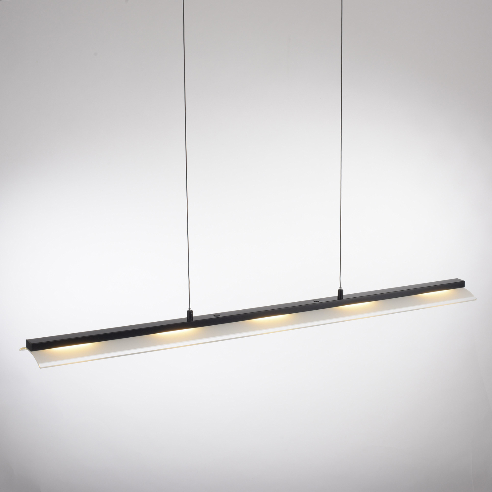 JUST LIGHT. LED pakabinamas šviestuvas "Nele", juoda, geležis, stiklas