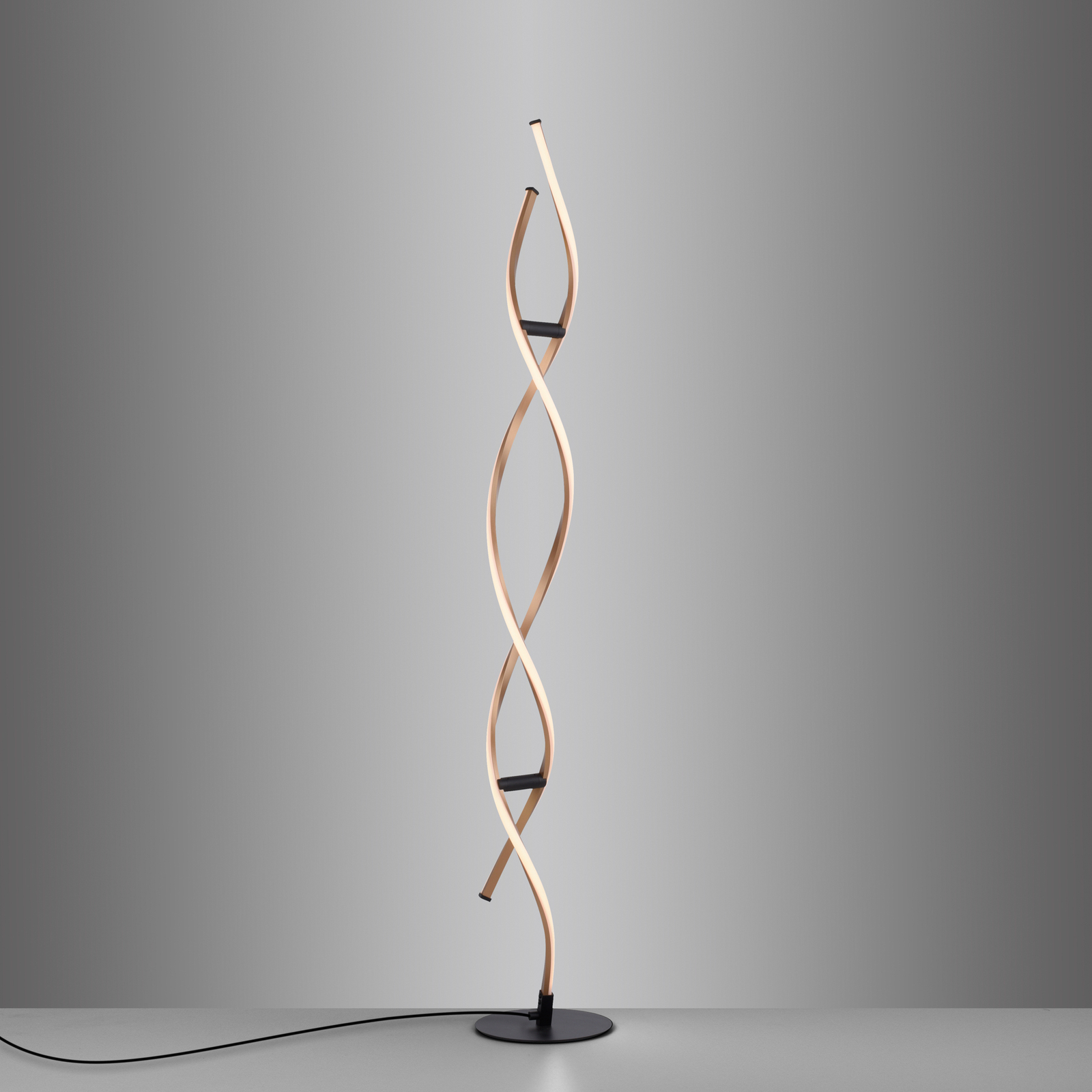 Paul Neuhaus Polina LED stojací lampa, dim, zlatá