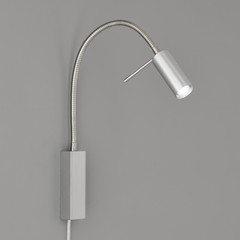Applique LED River braccio flex, metallo liscio