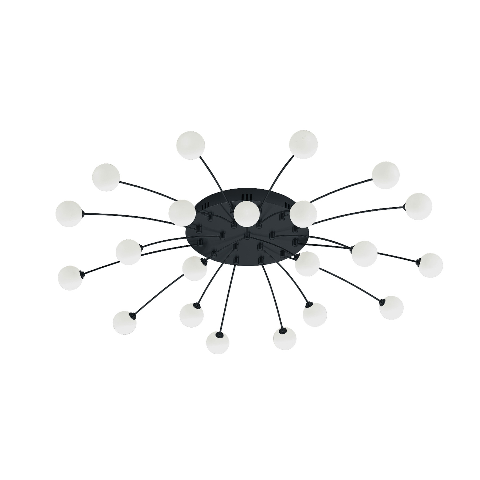 Plafonnier LED Bullet, 21 lampes, noir/blanc
