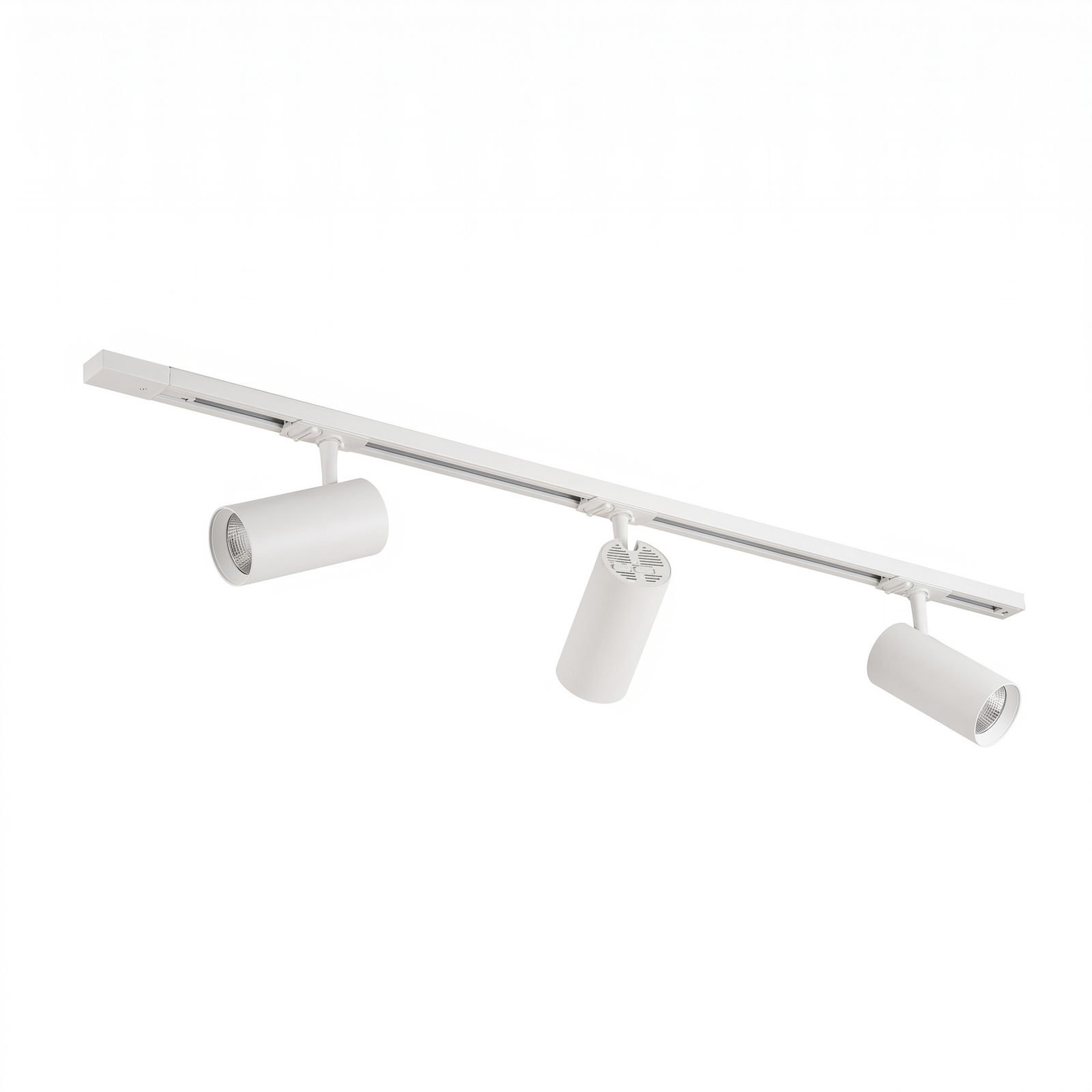 Σύστημα ράγας Lindby Linaro, Ø 7 cm, 3 φτερά, LED, λευκό, CCT